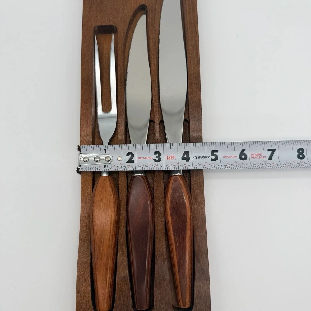 Vintage Forgecraft by Washington Forge Fleetwood Handle 3-Piece Carving Set with